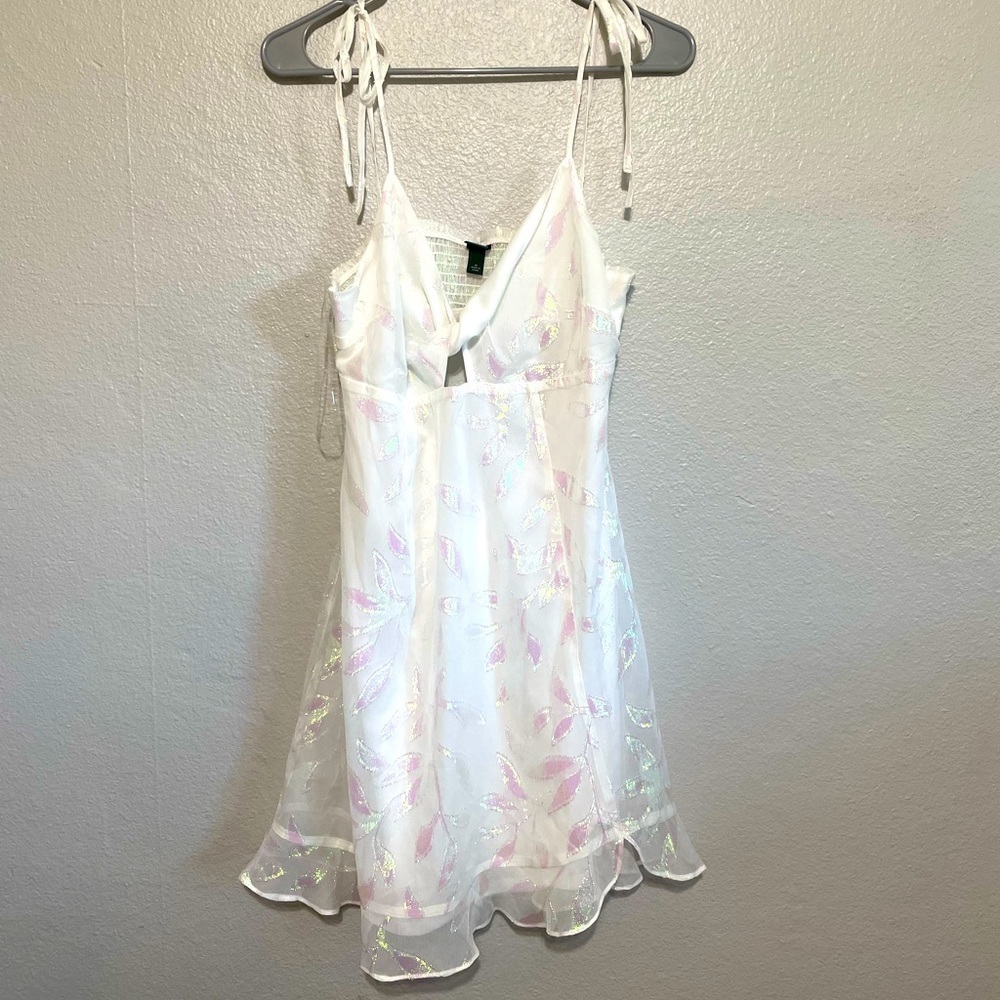 Wild Fable mini floral metallic dress